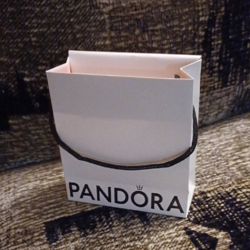 $4 Add-on Pandora White Gift Bag & Tissue Paper